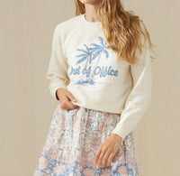 Flags & Anthem Out Of Office Sweatshirt in cream - women's top - detail view