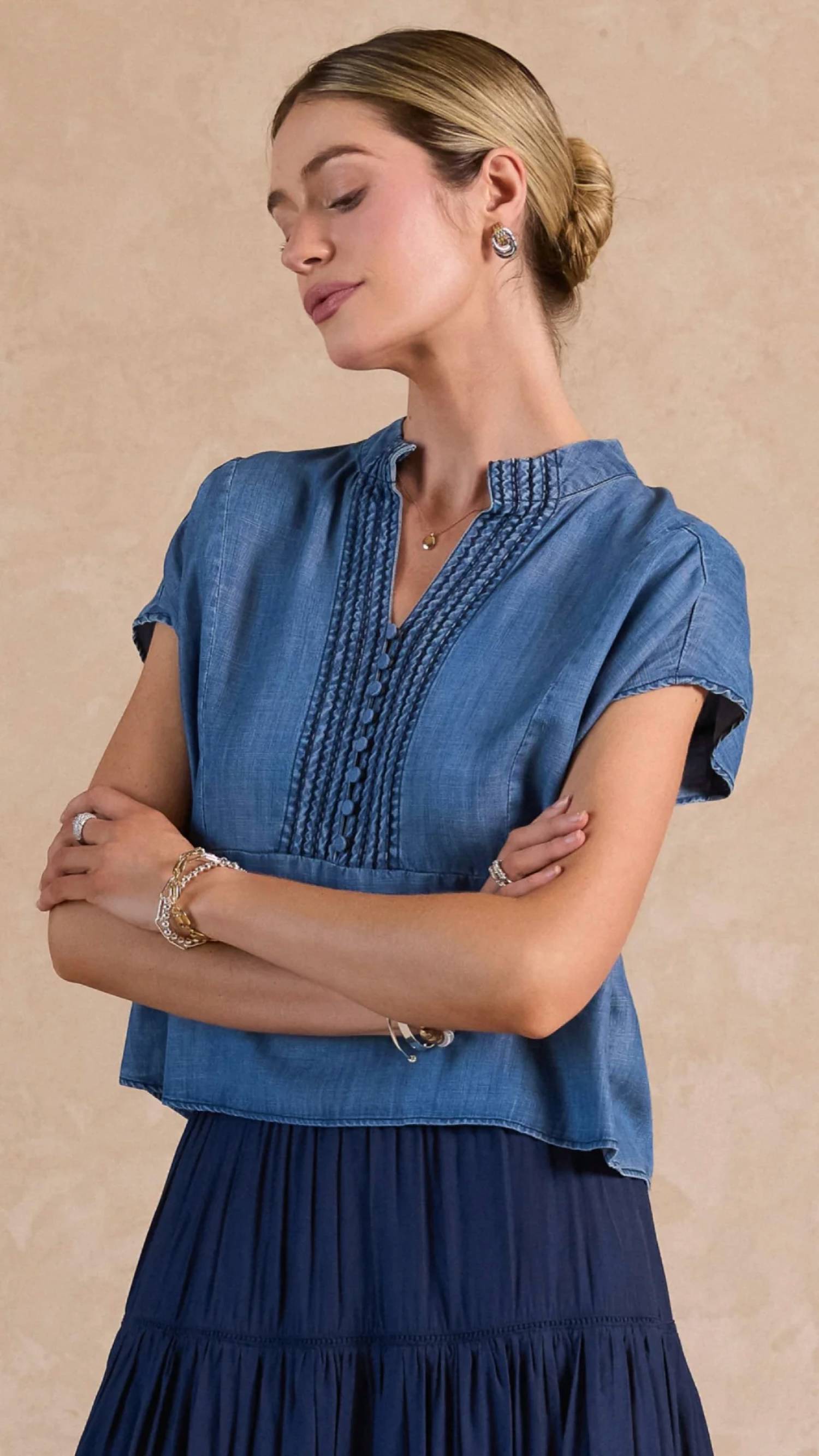 Current Air - Flutter Short Sleeve Top