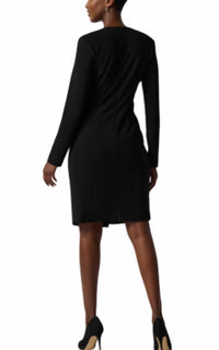 Joseph Ribkoff - Asymmetrical Silky Knit Blazer Dress