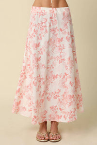 Olivaceous - The Adeline Floral Maxi Skirt