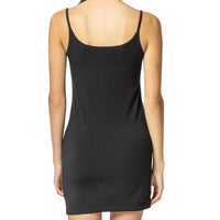 Lilla P Women's Knit Slip Dress in black - women's dress - detail view
