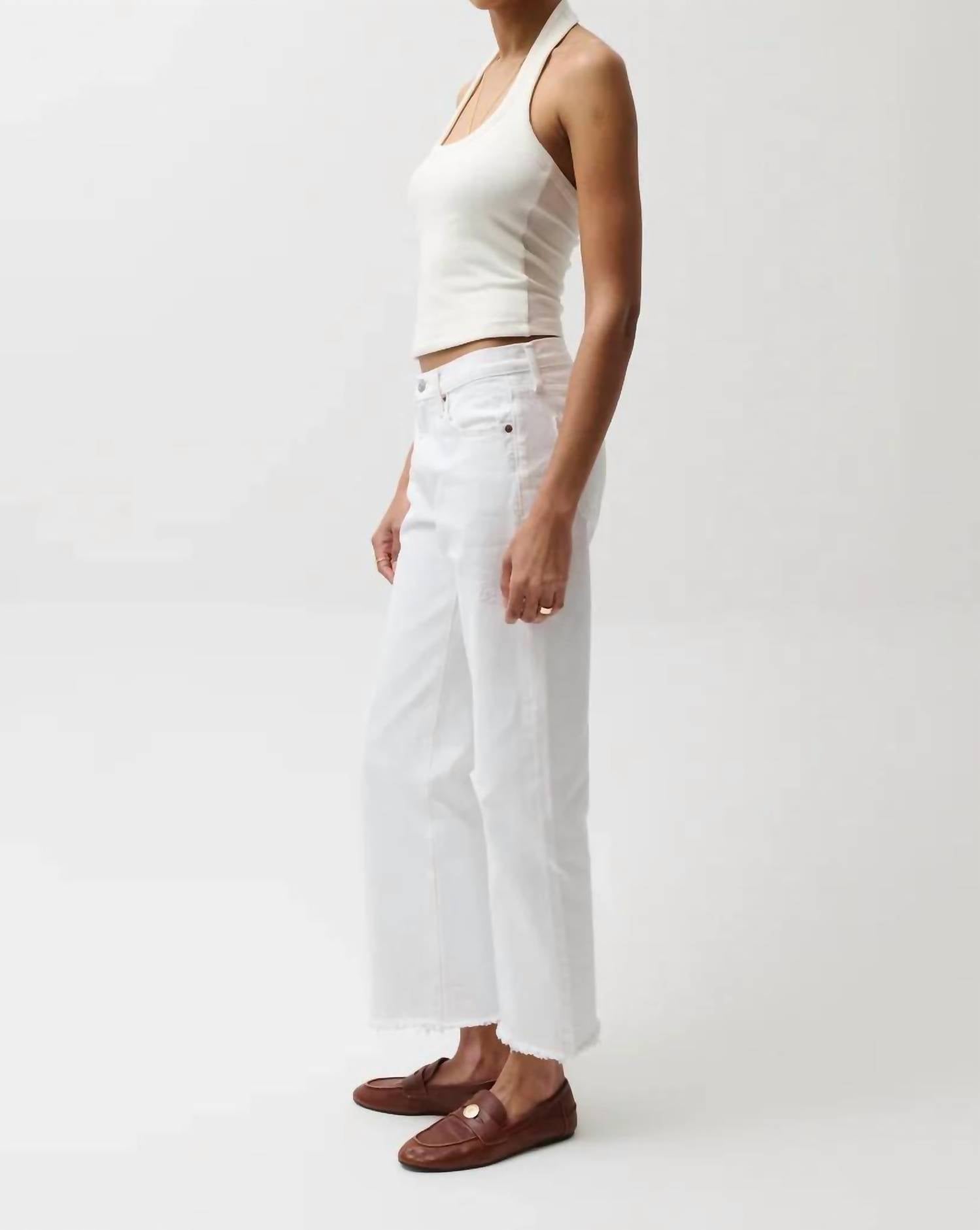 Pistola - Lexi Mid Rise Bowed Straight Jeans