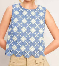 Flying Tomato - Woven Lace Top
