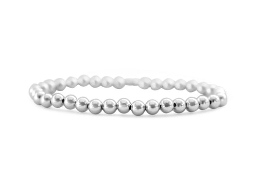 Stia - Classy & Comfortable Beaded Stretch Bracelets - 5mm Round