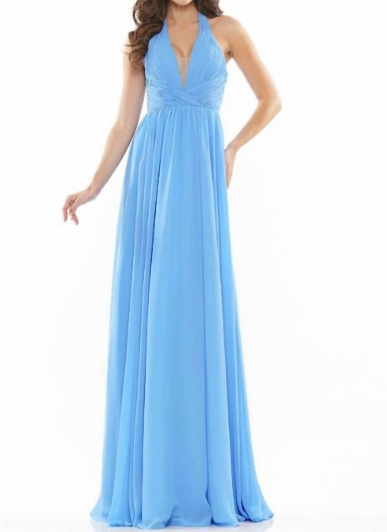 Colors Dress - Chiffon Halter Gown