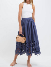 The Great. - The Super Bloom Eyelet Skirt