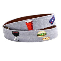Smathers & Branson - Men's Tailgating Needlepoint Belt