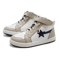 Oldsoles - Boy's Team Star High Top Lace-up Sneakers