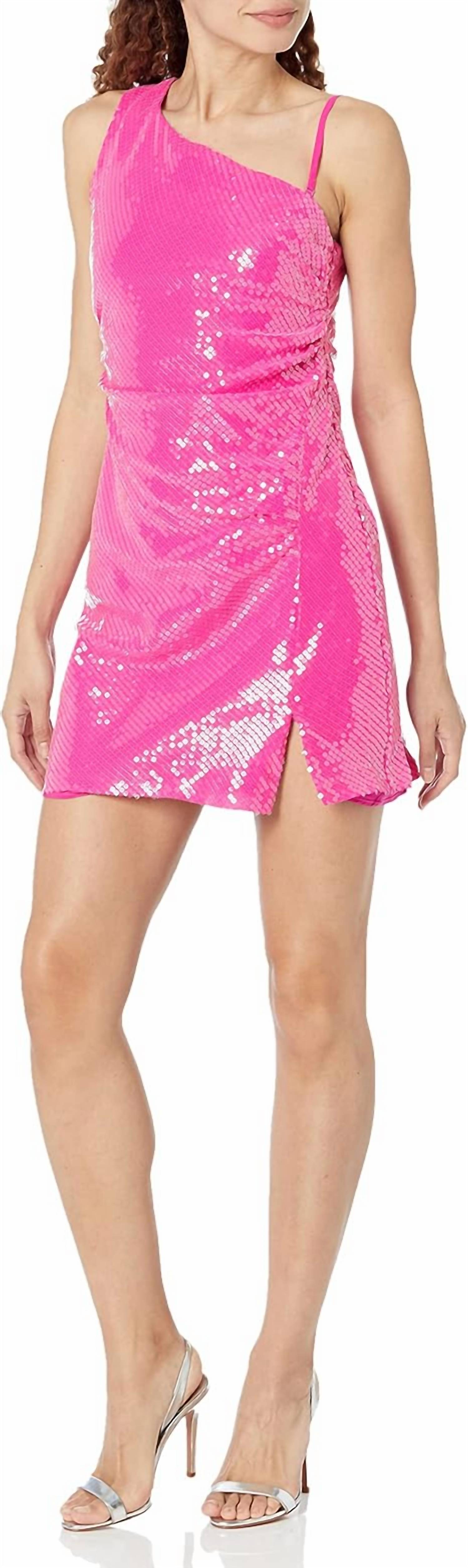 Steve Madden - One Shoulder Maxima Sequin Dress