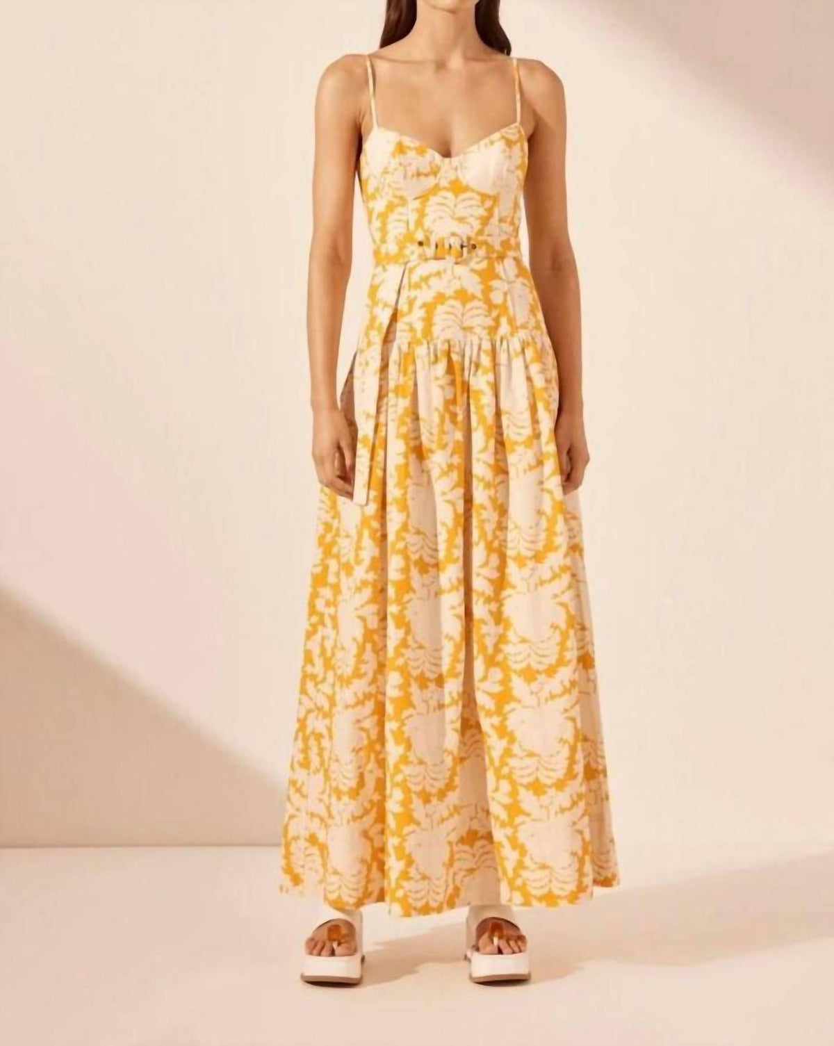 Shona Joy - Dulce Panelled Bustier Maxi Dress