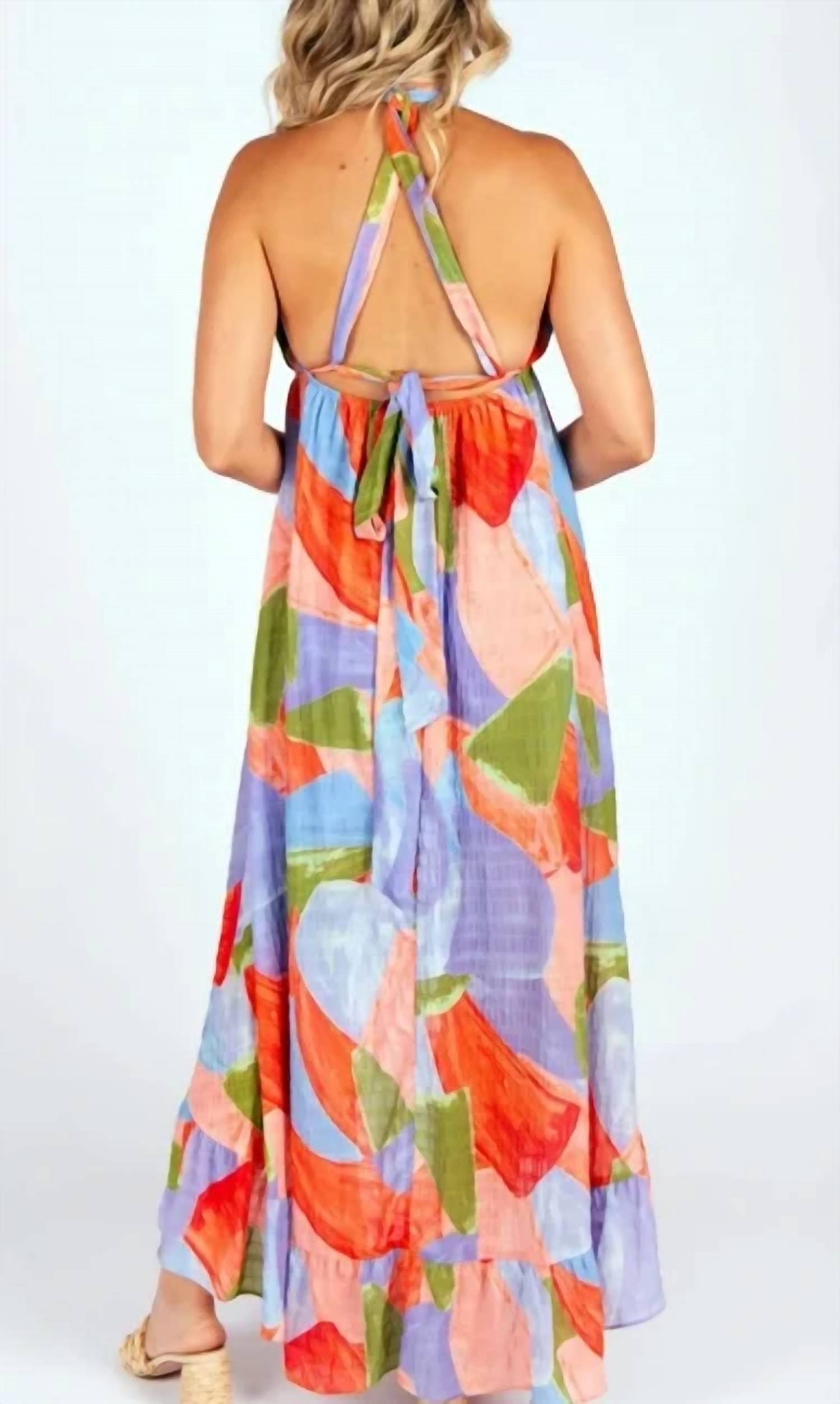 Meet Me In Santorini - Coastline Dress
