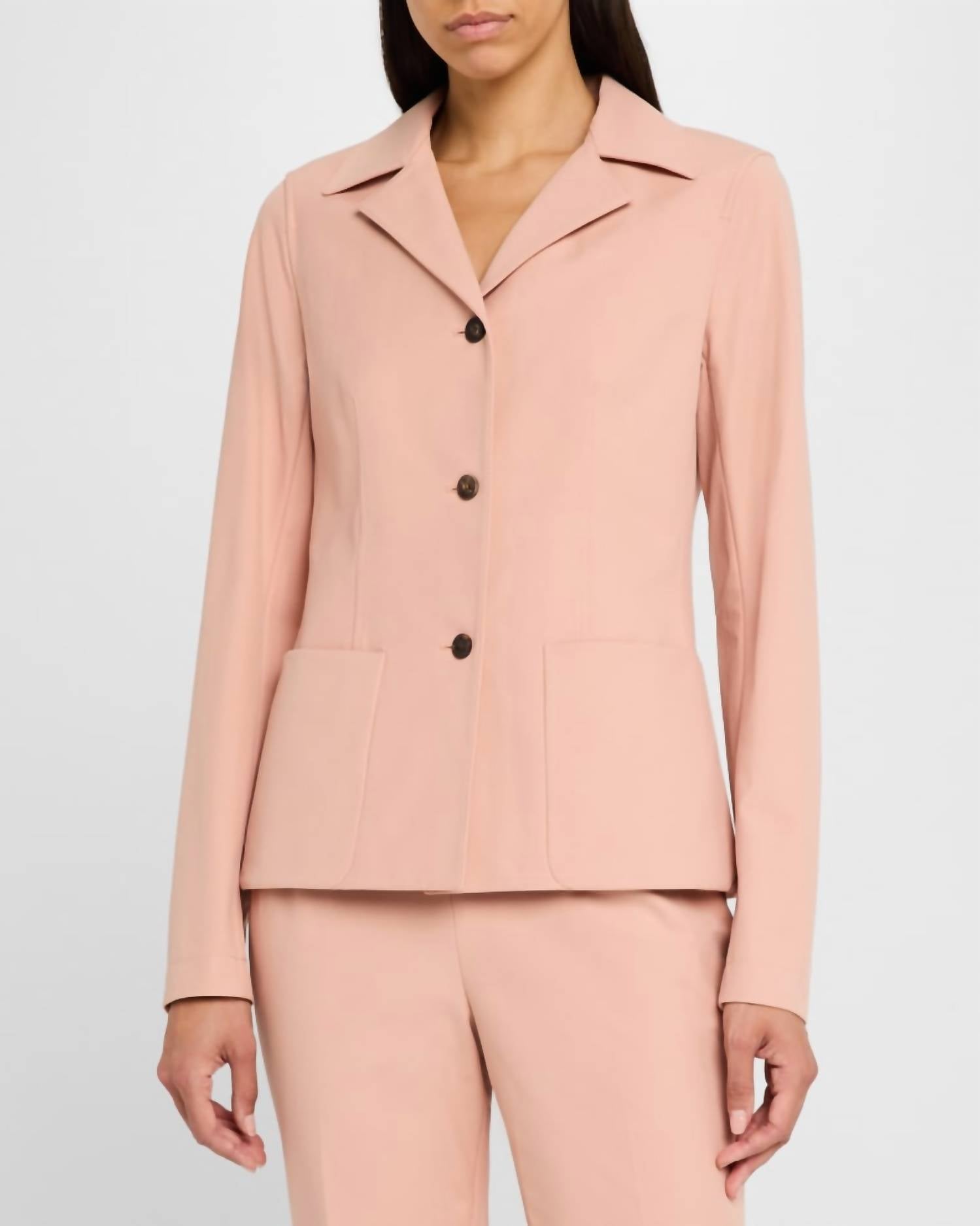 Lafayette 148 - Notched-lapel Techno Stretch Twill Jacket