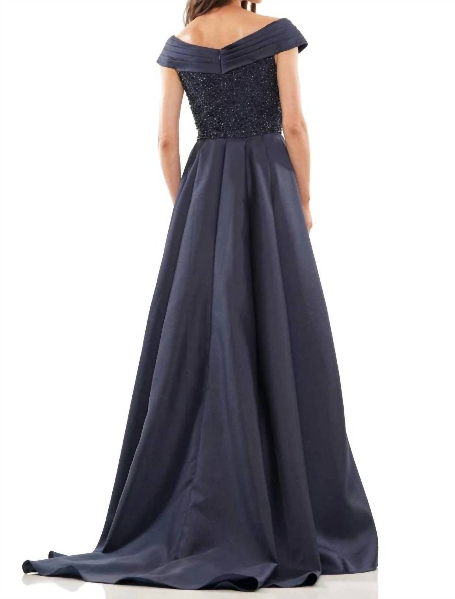 Colors Dress - Beaded Bodice Gown