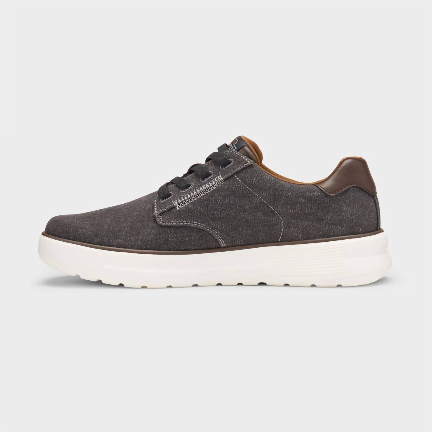 Skechers Men's Beckett Jojo Extra Wide Sneaker in black - men's sneaker - detail view