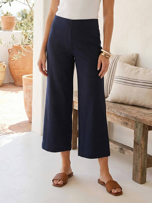 Fifteen Twenty - Wide Leg Cropped Pants