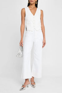 Pistola - Lana Crop With Cuff High Rise Wide Leg Jean