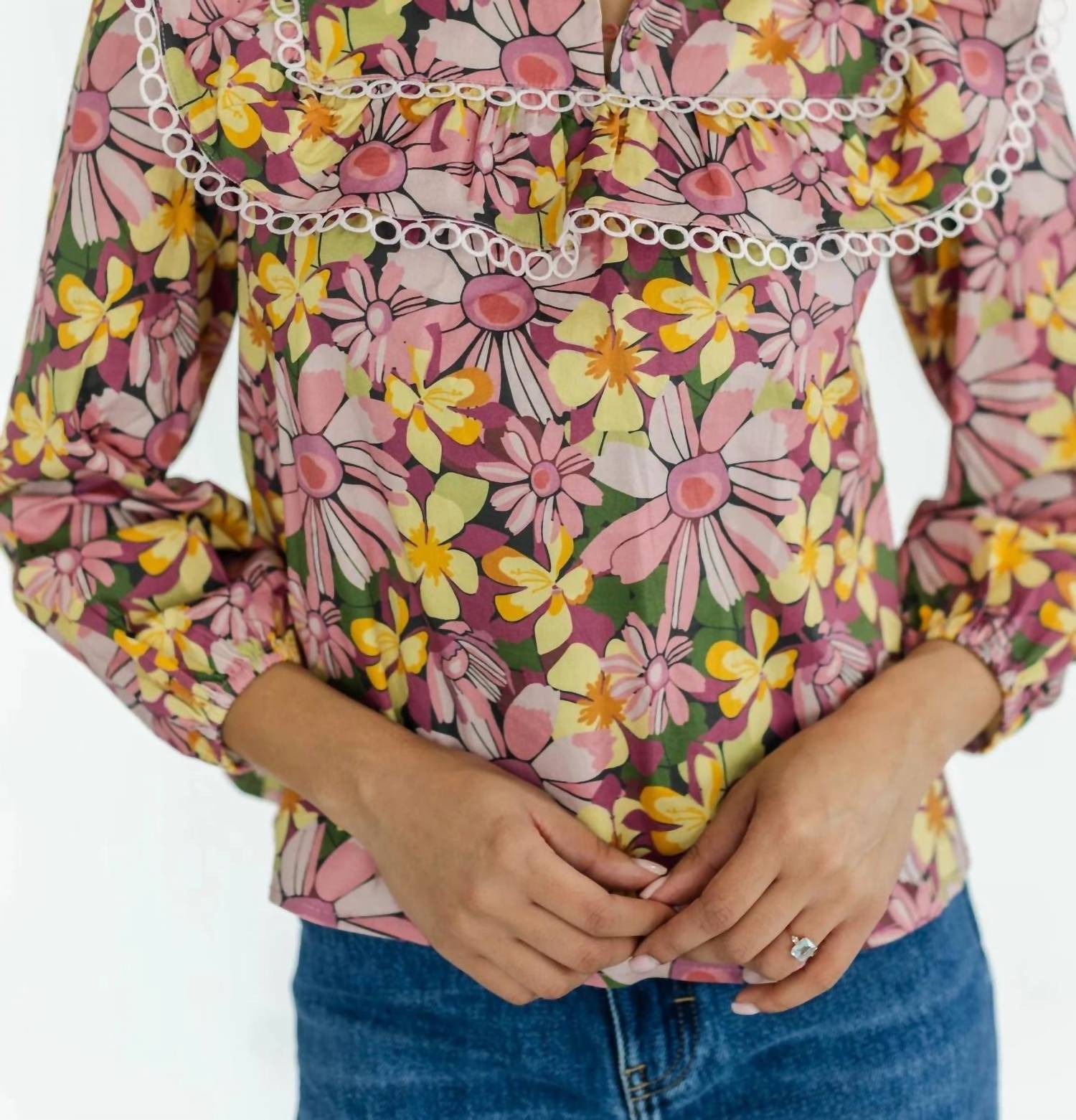 Marie By Victoria Dunn - Elle Teaberry Blouse