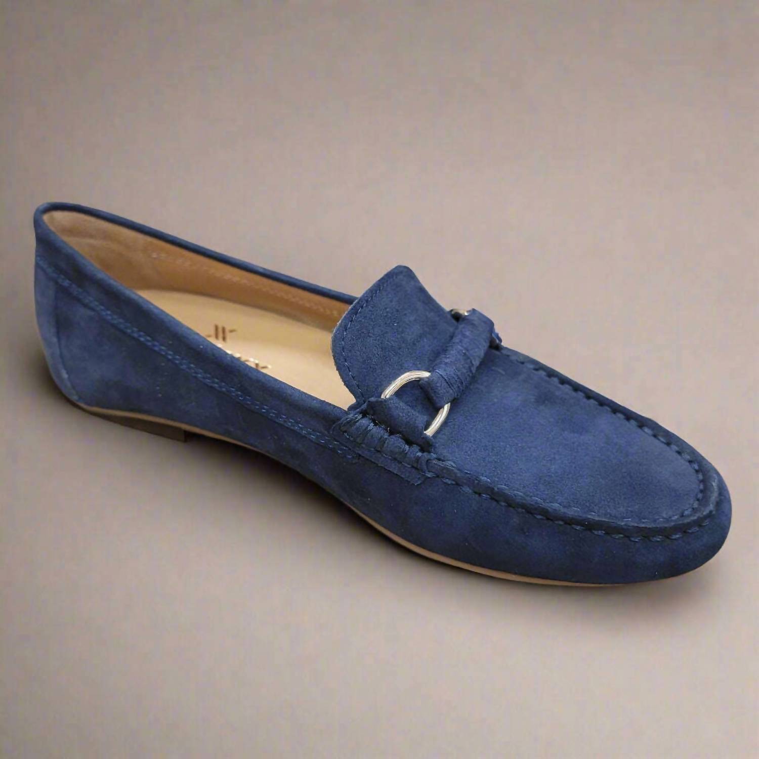 The FLEXX Women's Lionel Loafer in navy - women's flats - view 4