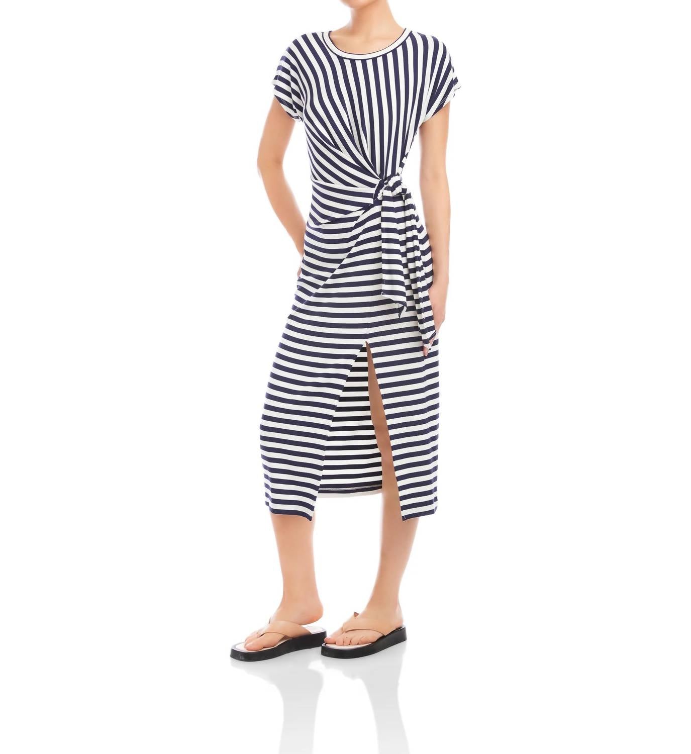 Fifteen Twenty - Marissa Side-Knot Midi Dress
