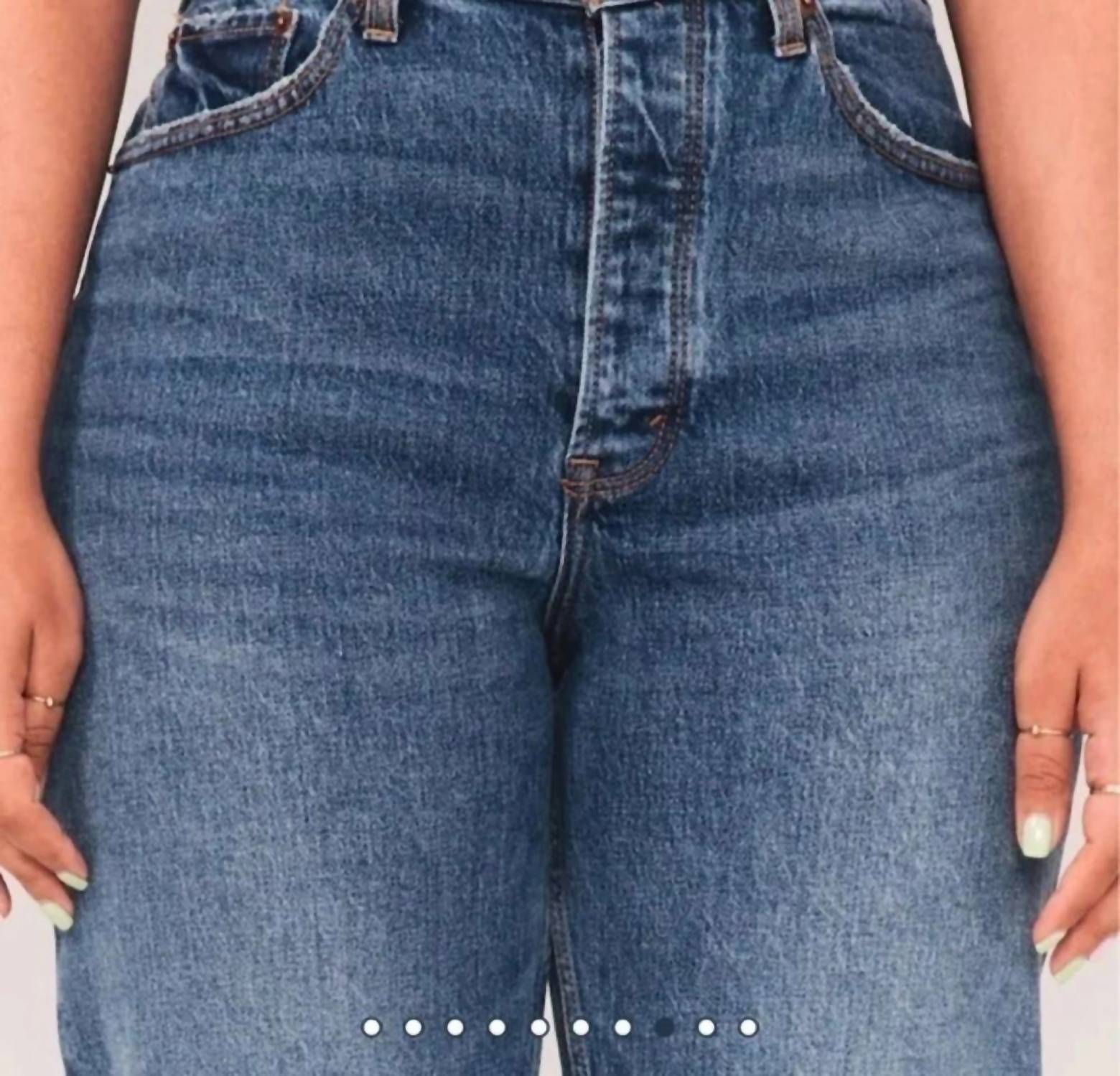 Abercrombie & Fitch - Vintage Stretch Denim High Rise Dad Jeans