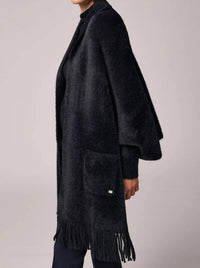 Soia&Kyo - DANELA KNIT SCARFIGAN WITH FRINGE