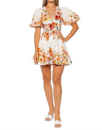 Hemant & Nandita - Saba Puff Sleeve Mini Dress