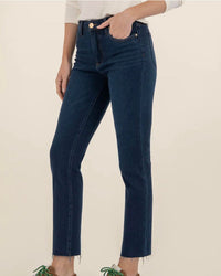 KUT FROM THE KLOTH Reese Ankle Straight Leg Jeans in courageously - women's jeans - alternate view