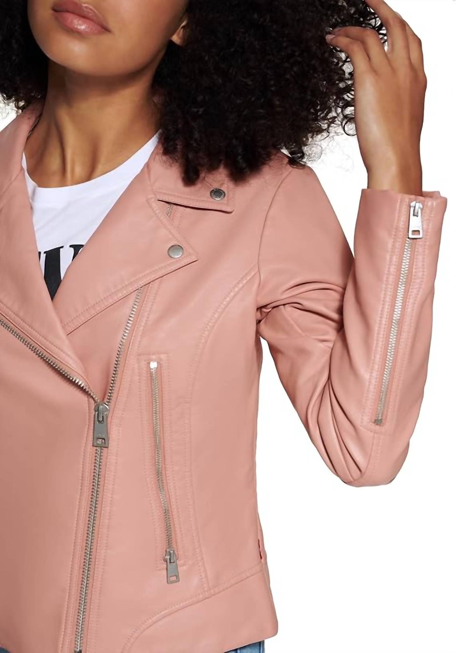 Levi'S - Faux Leather Asymmetrical Moto Jacket