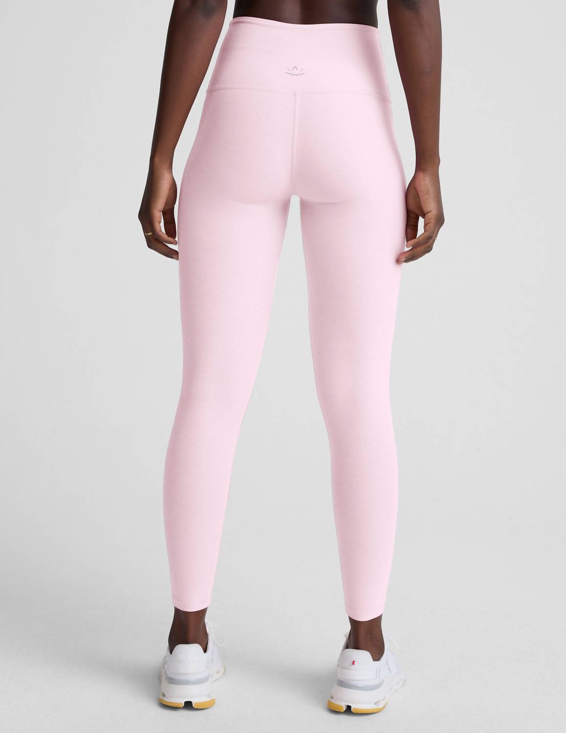 BEYOND YOGA Spacedye High Waisted Legging in frosty pink heather - women's pants - alternate view
