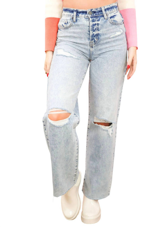 Hidden - Women's Straight Leg Dad Jeans