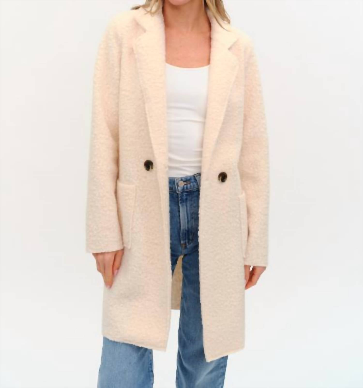 Six/Fifty - Faux Shearling Coat