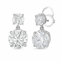 Diana M Jewels - Women's Round Lab-Grown Diamond Stud Earrings (8.00 Ct TCW) - Elegant Plus