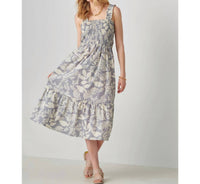 Giftcraft - Botanical Print Cotton Midi Dress