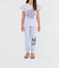Sasha+Z - Sequins Rose Top
