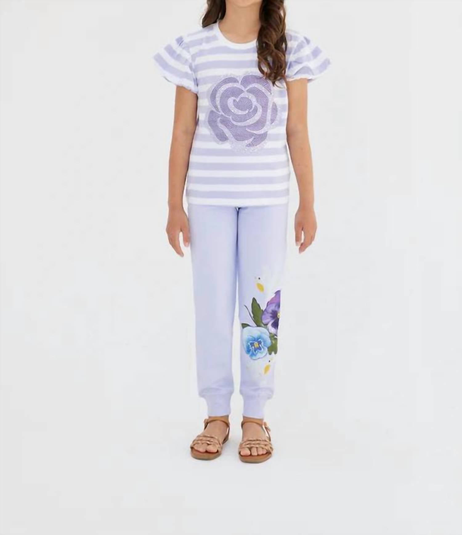 Sasha+Z - Sequins Rose Top