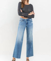 Vervet By Flying Monkey - Savannah Mid Rise Wide Leg Jeans
