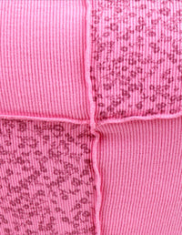 Grace And Lace - Patched Ribbed Knit Tee