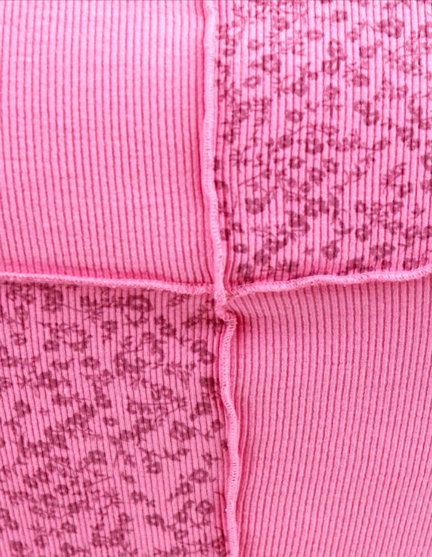 Grace And Lace - Patched Ribbed Knit Tee