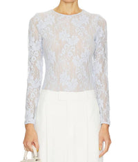 Zimmermann - Lonf Sleeve Lace Bodysuit