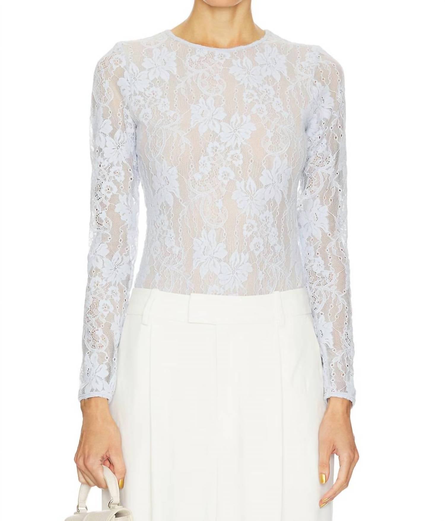 Zimmermann - Lonf Sleeve Lace Bodysuit