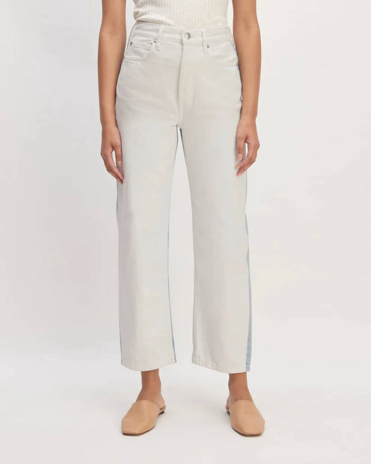 Everlane - Two Tone High Rise Straight Jean