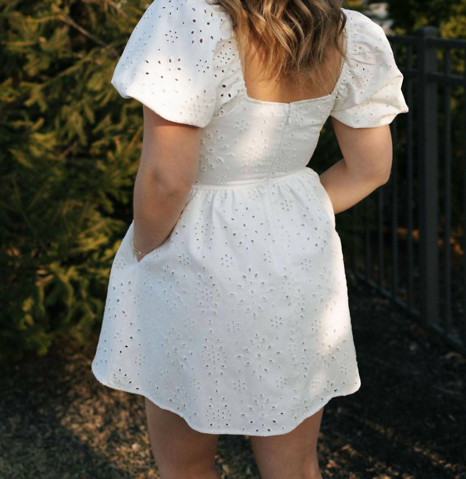 Le Lis - Eyelet Denim Dress
