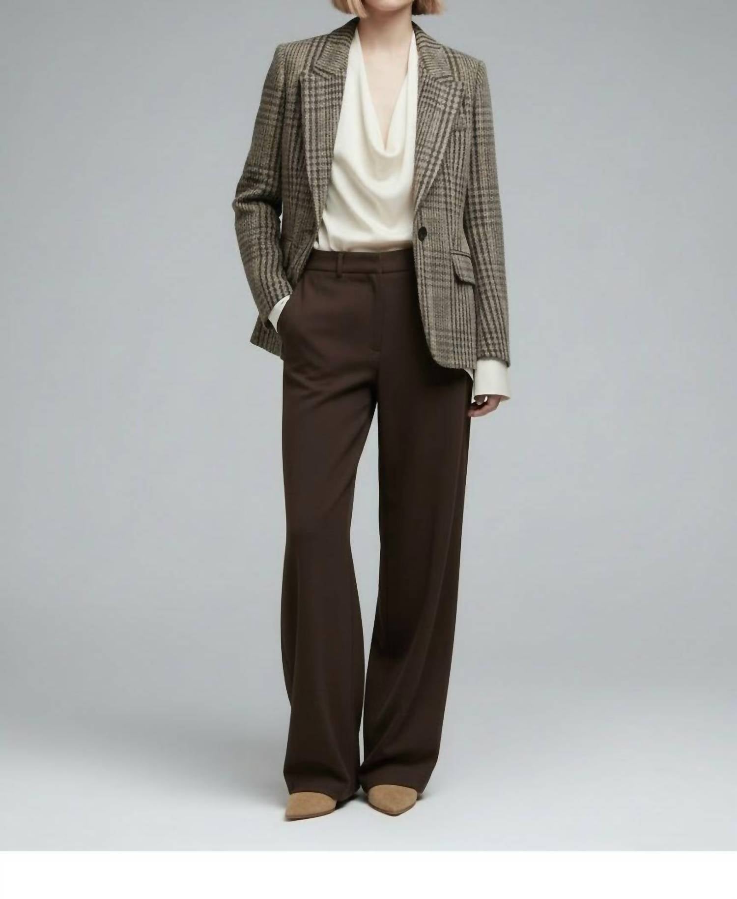 ISABEL MARANT Kerstin Long Sleeve Jacket in beige - women's jacket