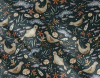 Jammie Session - Waves & Whiskers Crib Sheet
