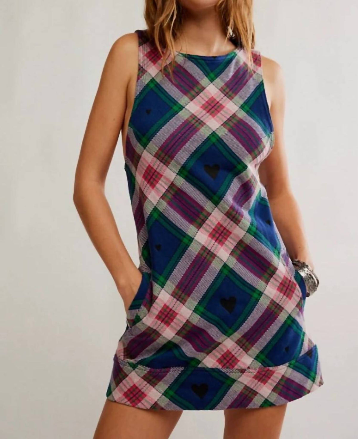 Free People - Carven Plaid Mini Dress
