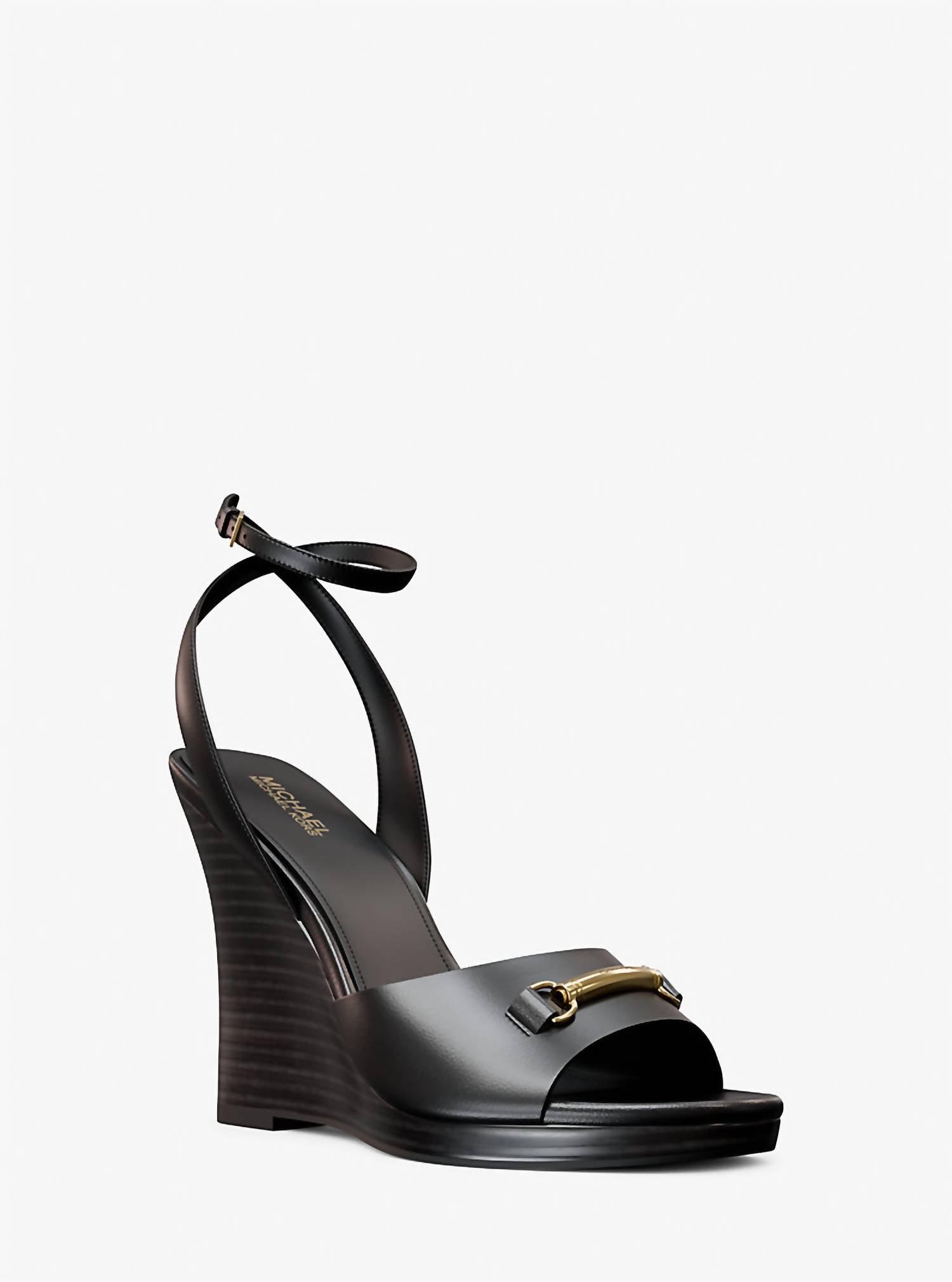 Michael Kors - Women's Carson Leather Wedge Sandals