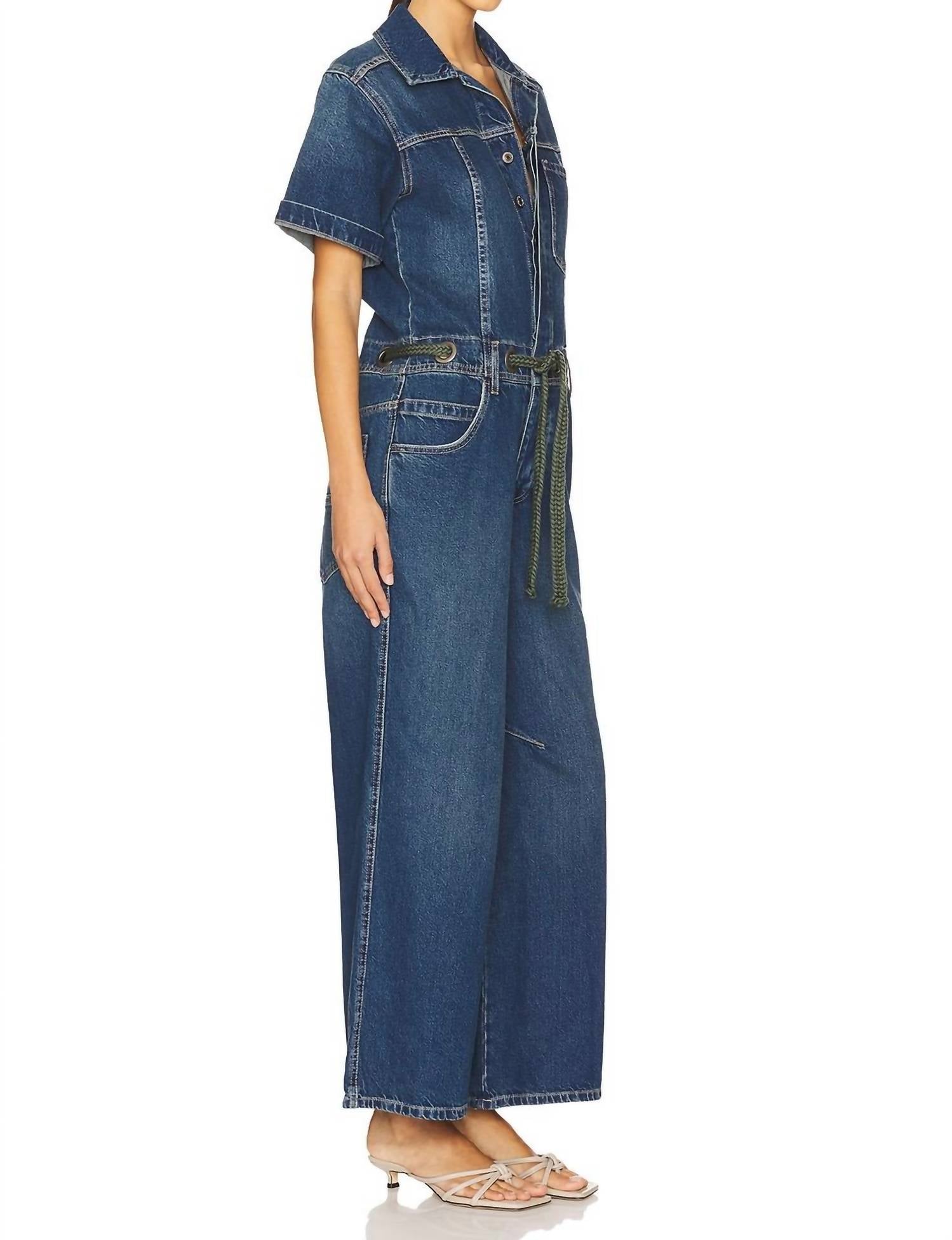 Free People - Denim Moxie Jumpsuit