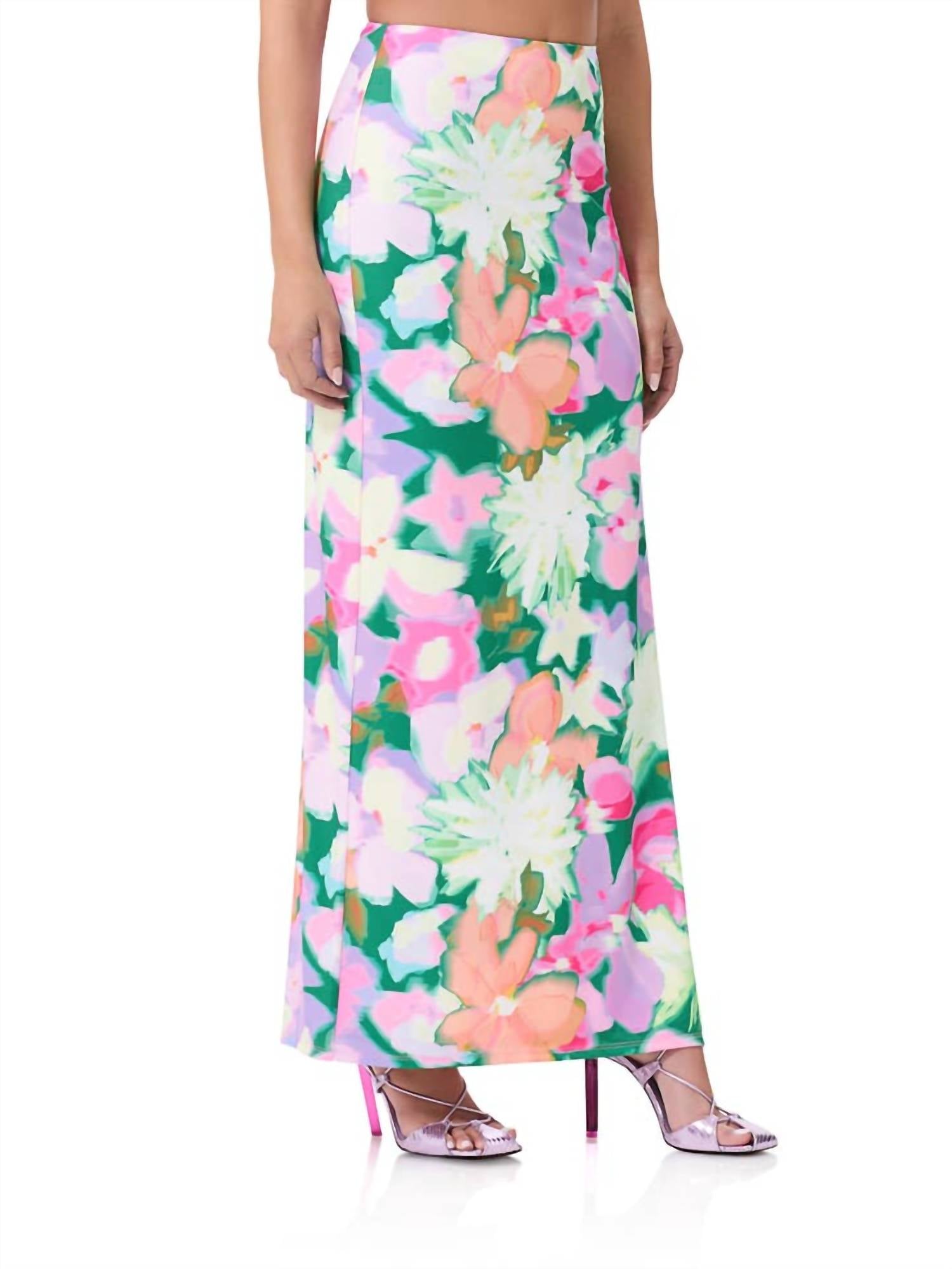 Afrm - Ryleigh Hi Waist Maxi Side Slit Skirt