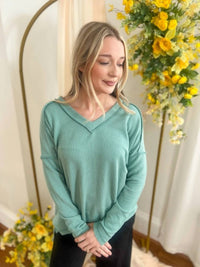Zenana - Khloe V-neck Top