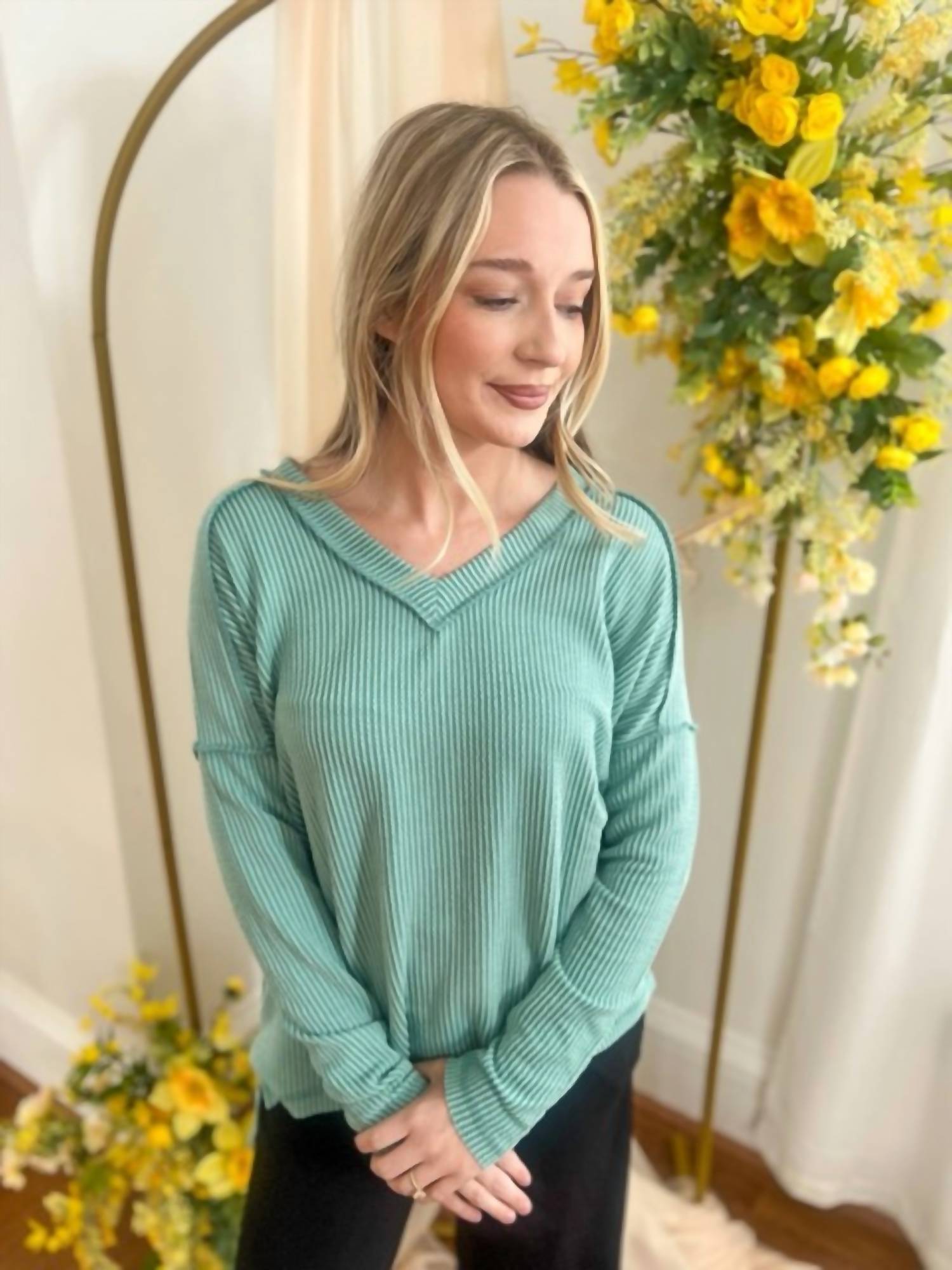 Zenana - Khloe V-neck Top